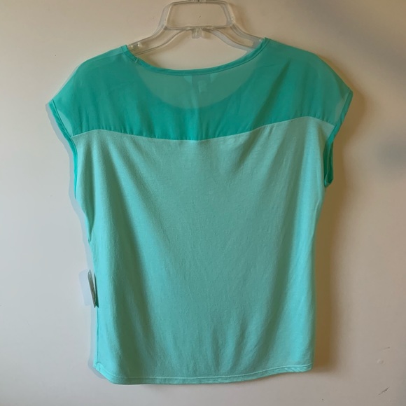 Lime Green Blouse size M - Picture 3 of 5